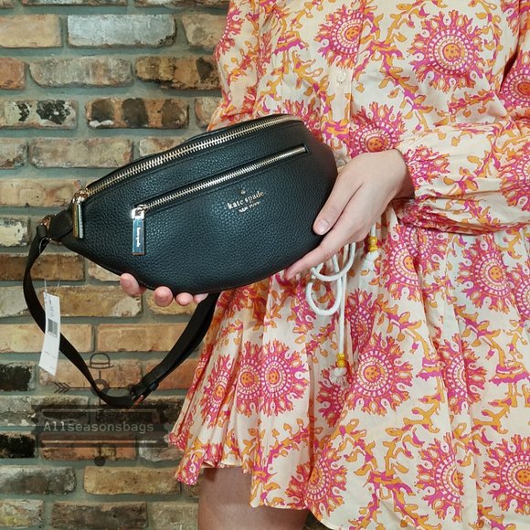 kate spade Bags Kate Spade Leila Belt Bag Black Zipper Fanny Nwt Poshmark